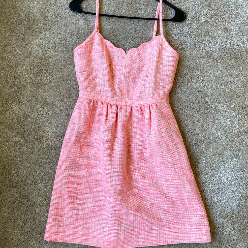 J. Crew Pink Tweed, Lined Sundress